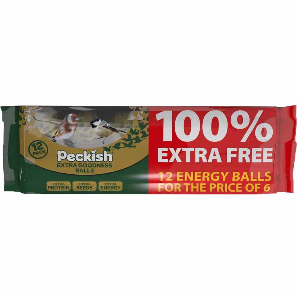 Front View of Peckish Extra Goodness Energy Ball 6 + 6 Free