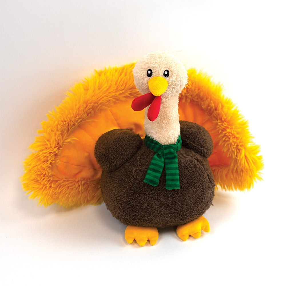 Front View of Happy Pet Terry the Turkey Dog Toy