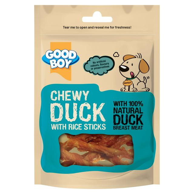Good Boy Chewy Duck with Rice Sticks Dog Treats