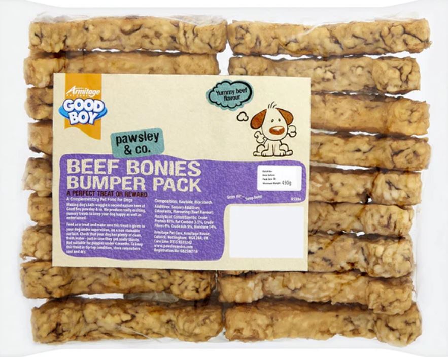 Good Boy Pawsley & Co Beef Bonies Bumper Pack Dog Treats