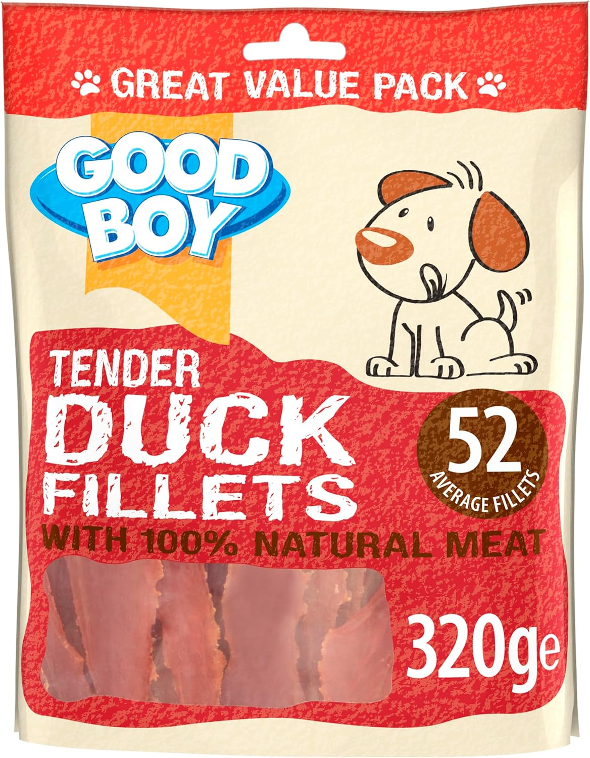Good Boy Tender Duck Fillets Dog Treats