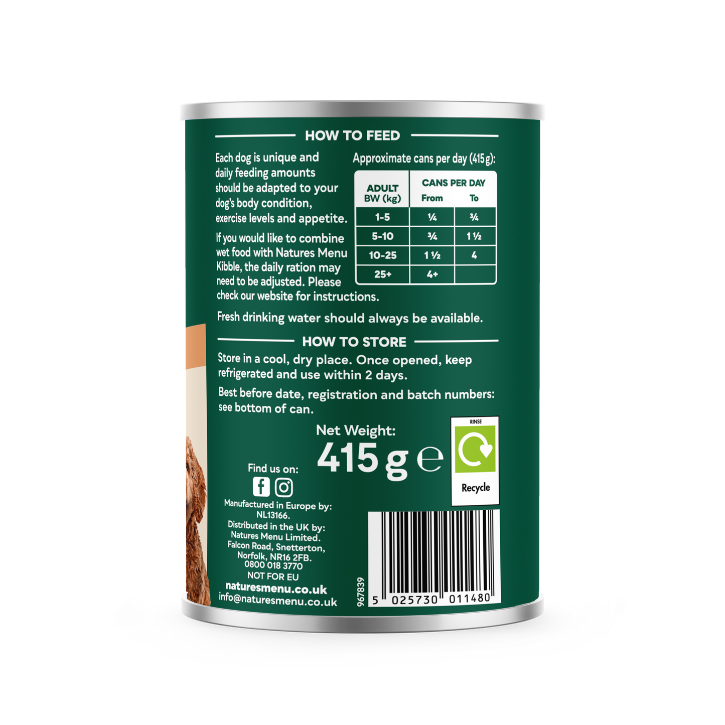 Natures Menu Hearty Stews Wet Dog Food Cans With Salmon & Vegetable