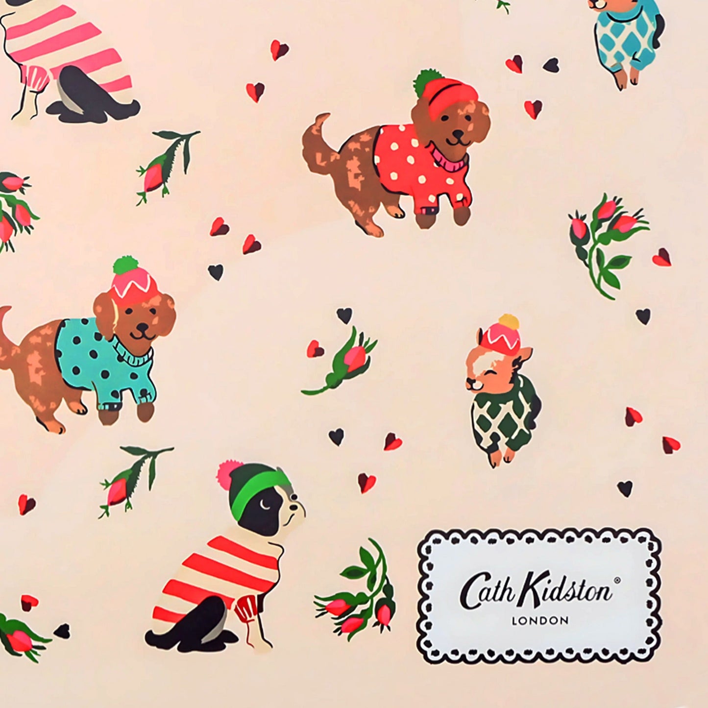 Cath Kidston Dogs & Roses Pet Feeding Mat - One Size