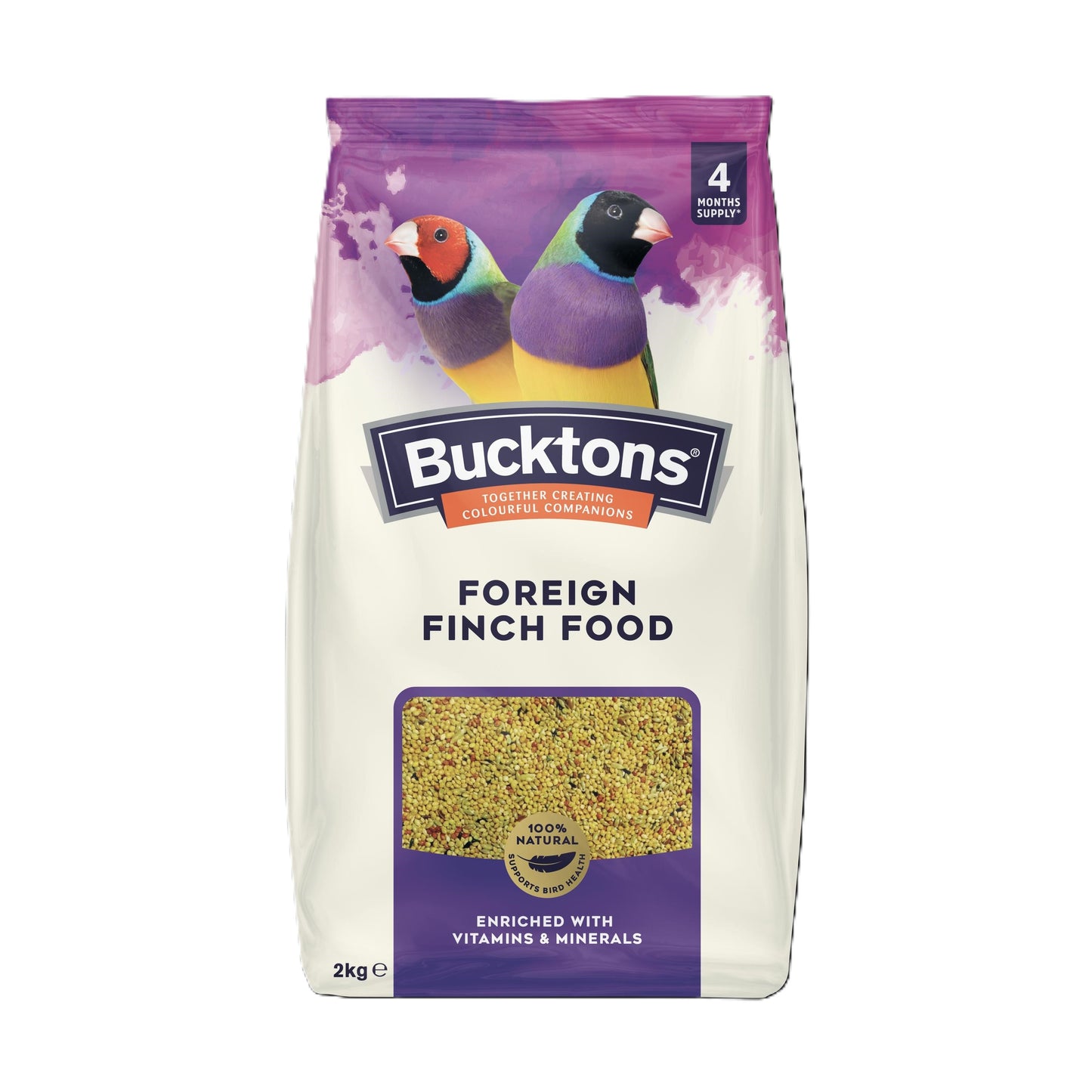 Front View of Bucktons Foreign Finch Food - 2kg