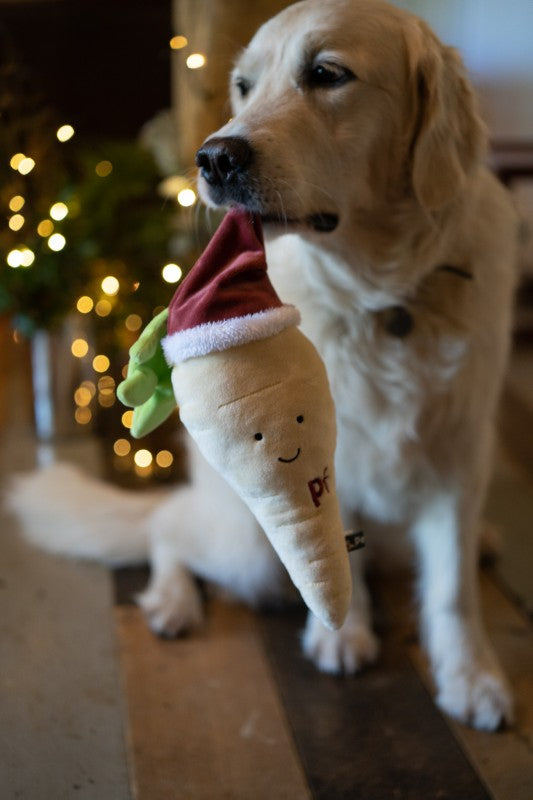 Petface Peter Parsnip Plush Christmas Dog Toy