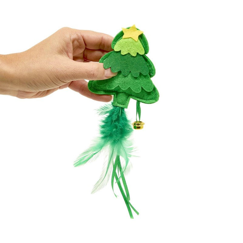 Petface Christmas Felt Snowman & Tree Cat Toy