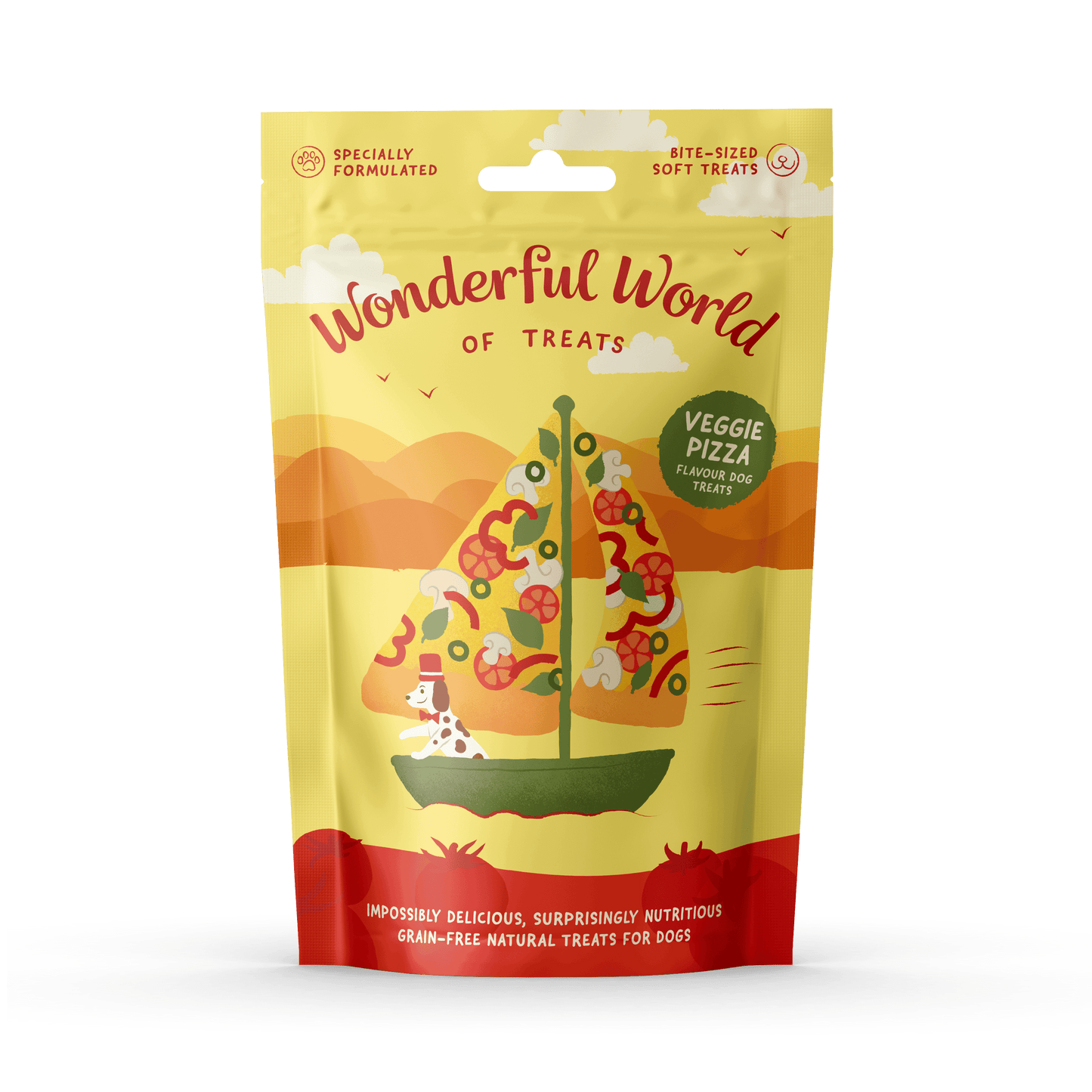 Wonderful World of Treats Veggie Pizza Dog Treats
