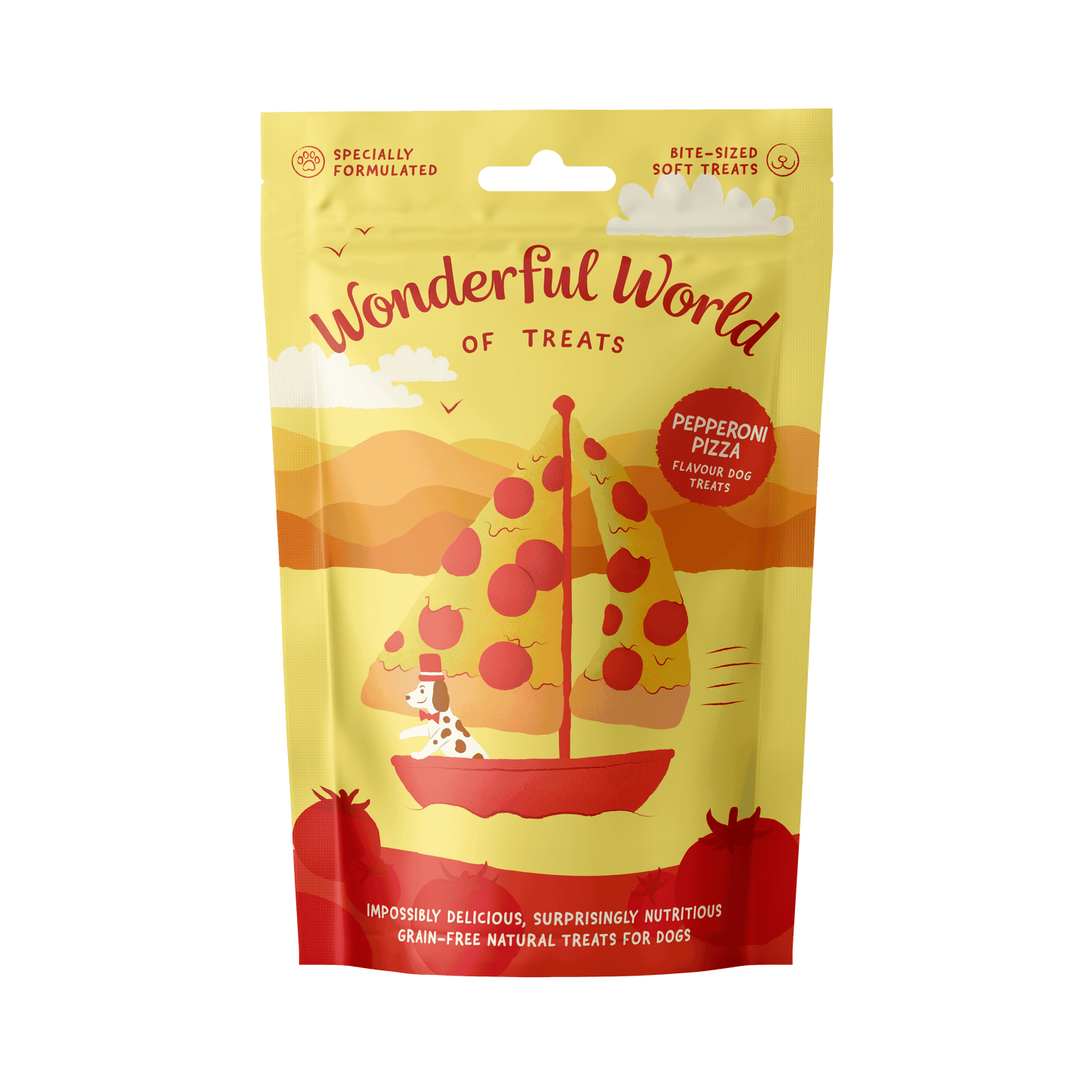 Wonderful World of Treats Pepperoni Pizza Dog Treats