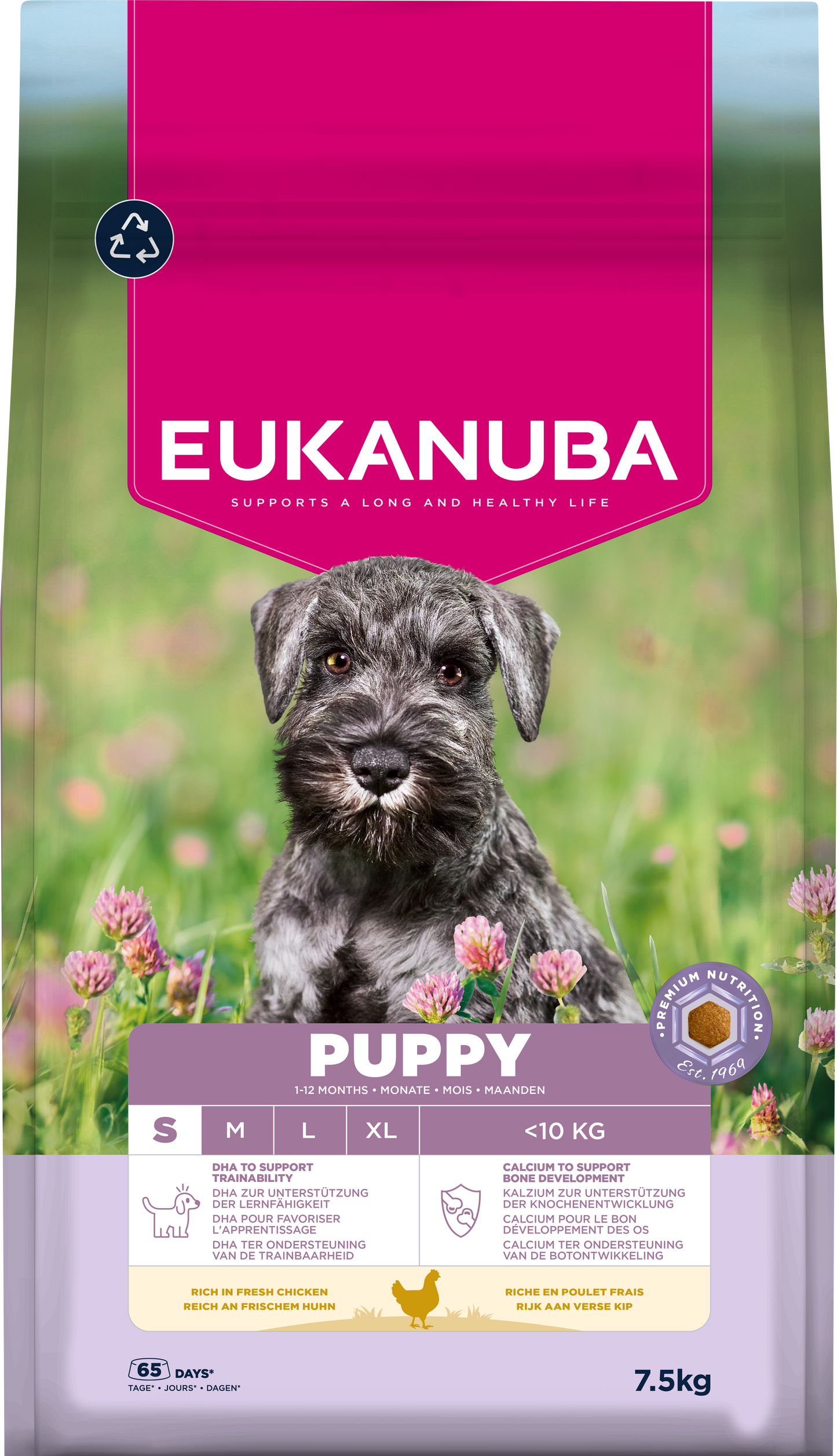 Eukanuba Puppy Small Breed Dry Dog Food - Chicken - 3kg & 7.5kg
