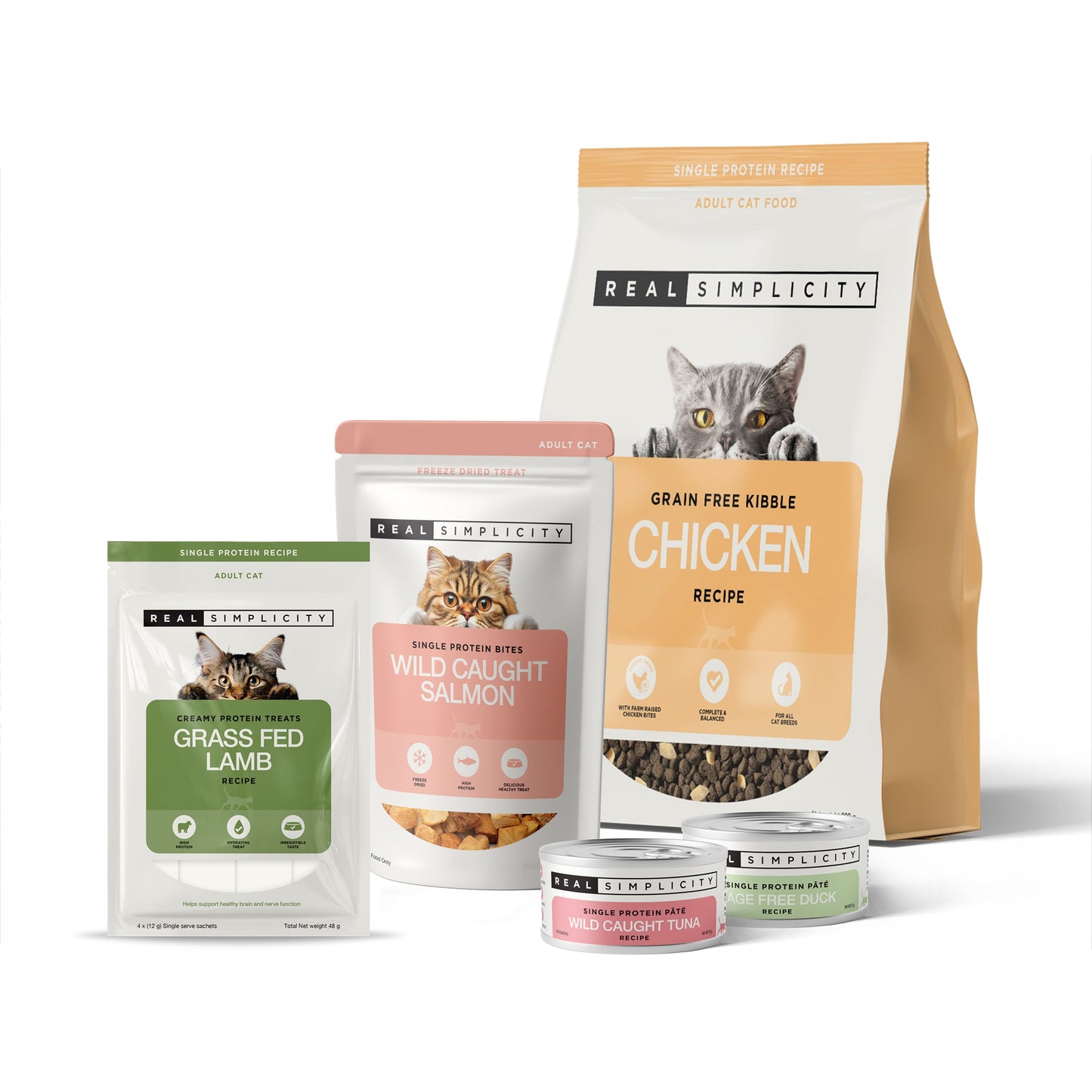 Real Simplicity Freeze Dried Single Protein Bites Farm Raised Chicken Adult Cat Treat