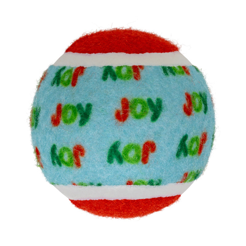 KONG Christmas Holiday SqueakAir® Medium Tennis Balls Dog Toy