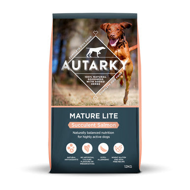 Autarky Mature Lite Succulent Dry Dog Food - Salmon