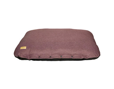 Earthbound Flat Cushion Dog Bed in Eden Mulberry