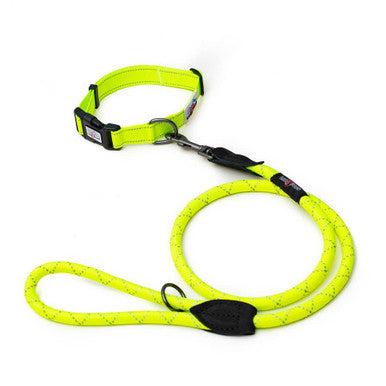 Long Paws Urban Trek Reflective Neon Dog Collar