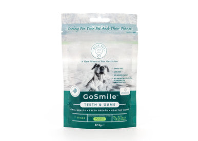 BluePet Co GoSmile Teeth & Gum Supplement Peanut Butter Dog Chew Treats