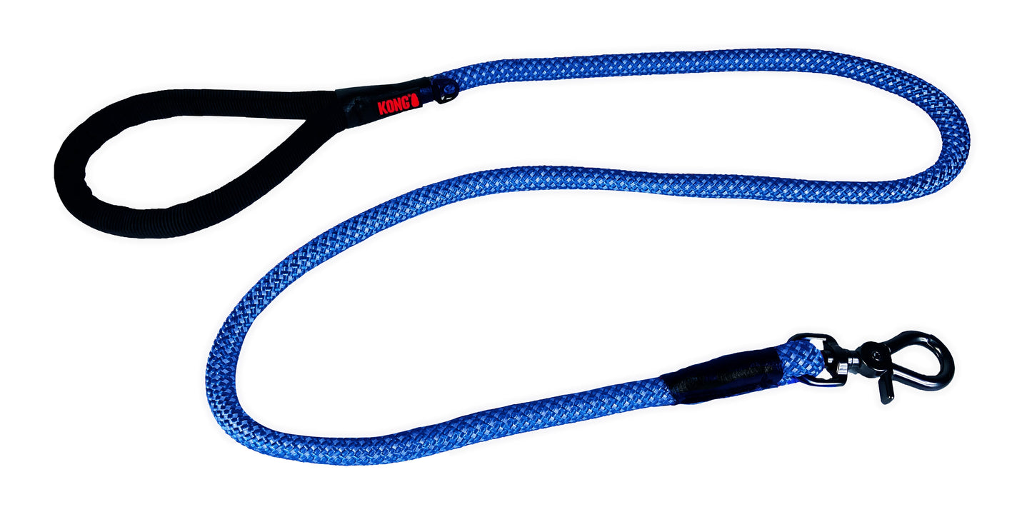 Front View of KONG Rope Blue Dog Leash