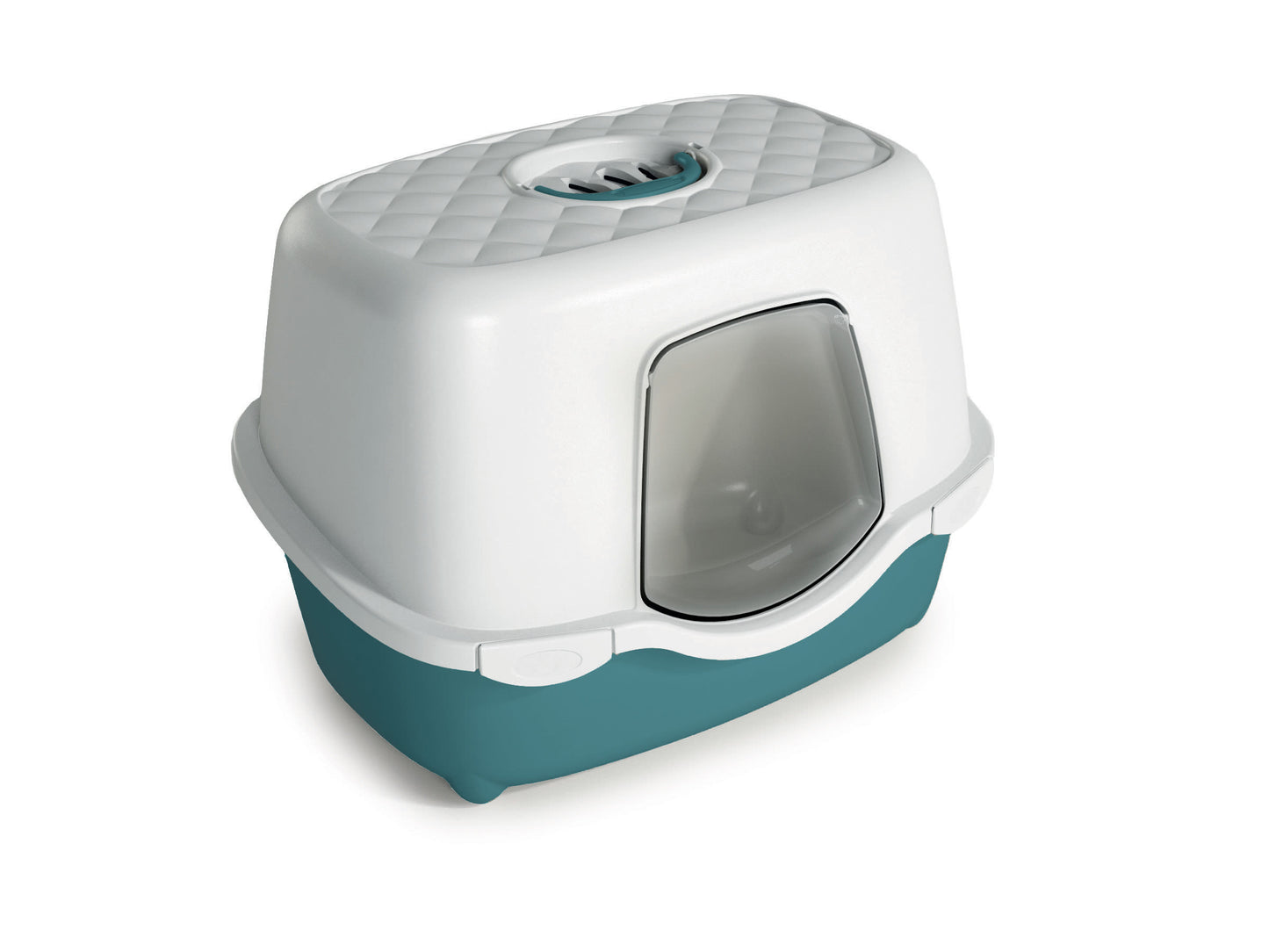 Front View of Stefanplast Tres Chic Indoor Hooded Litter Tray