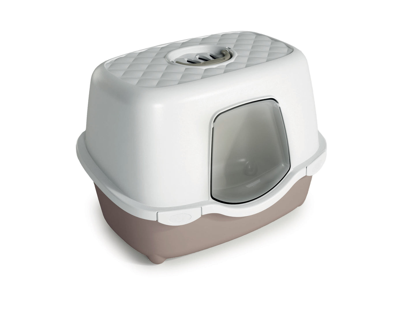Front View of Stefanplast Tres Chic Indoor Hooded Litter Tray