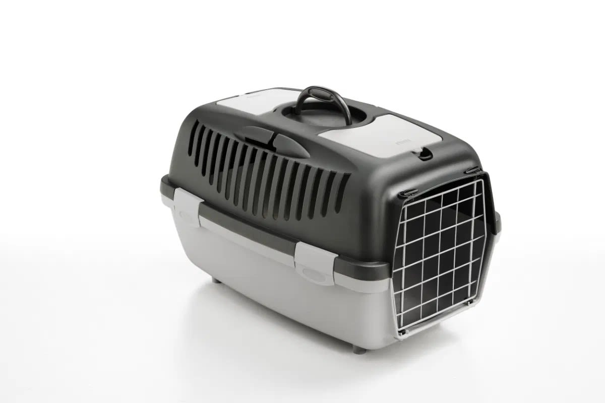 Front View of Stefanplast Gulliver 1 Pet Carrier with Metal Door
