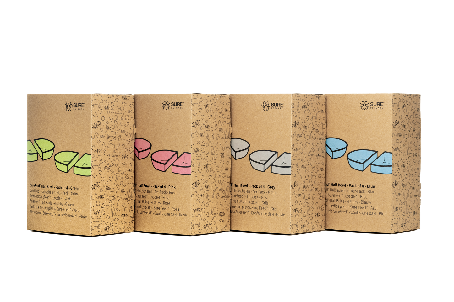 Surefeed Pet Feeder Half Bowl - Blue