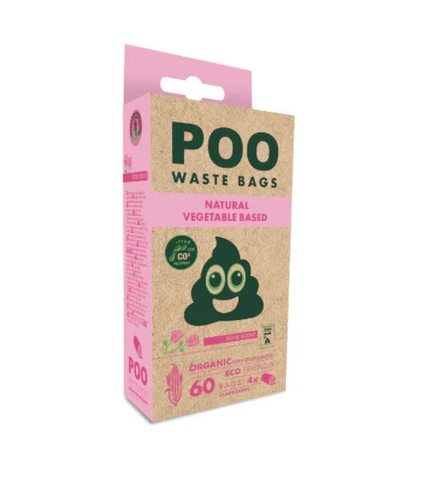 Front View of M-Pets Vegetable Based Lavander Scented Dog Poo Waste Bags