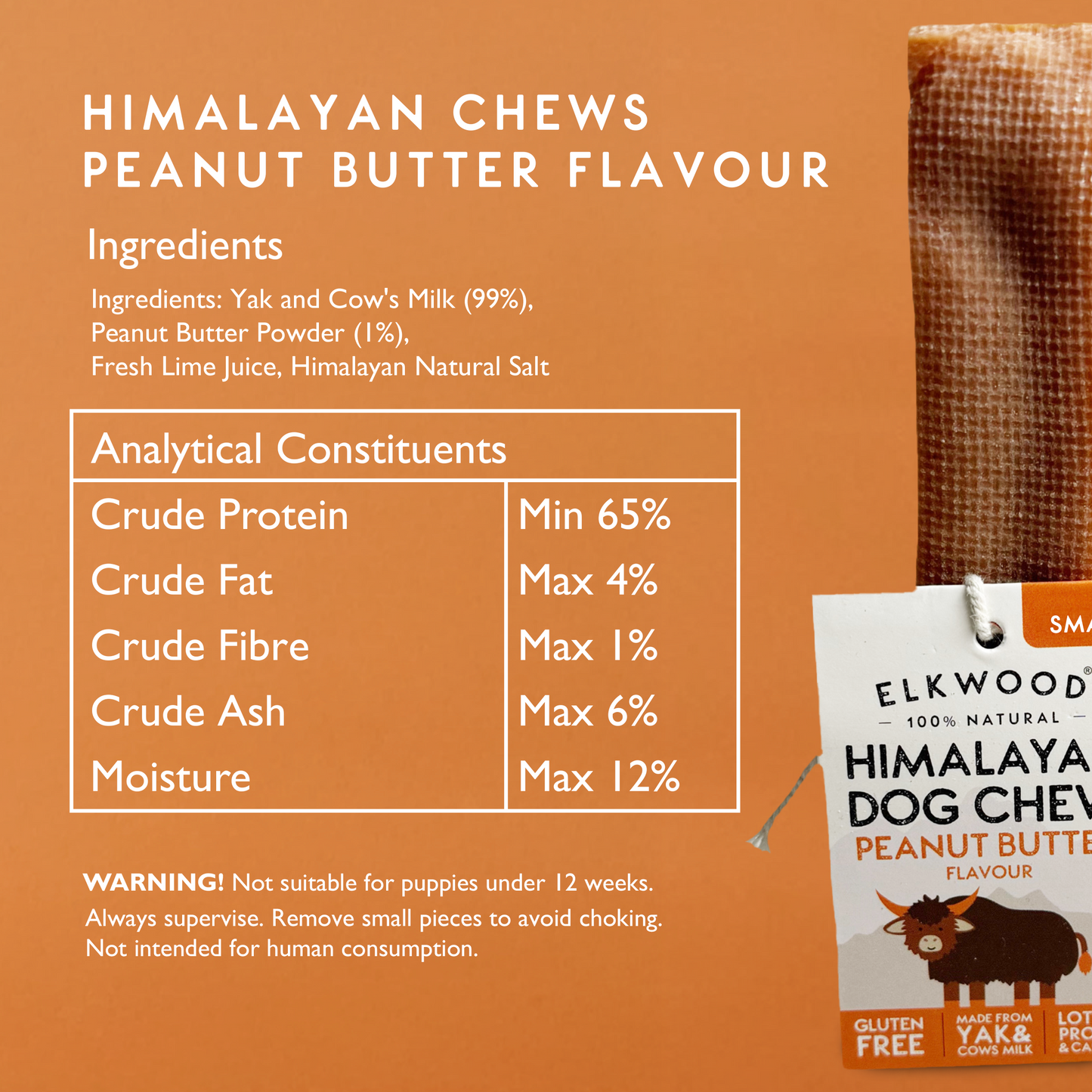 Elkwood Himalayan Peanut Butter Dog Chew