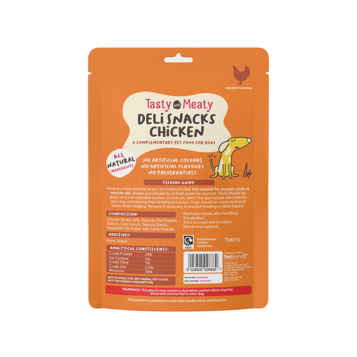 Tasty & Meaty Deli Snacks Chicken Bites Adult Dog Treats | 65g