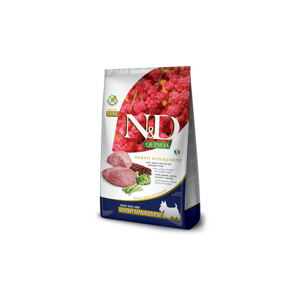 Farmina N&D Quinoa Mini - Lamb & Broccoli, Weight Control Formula
