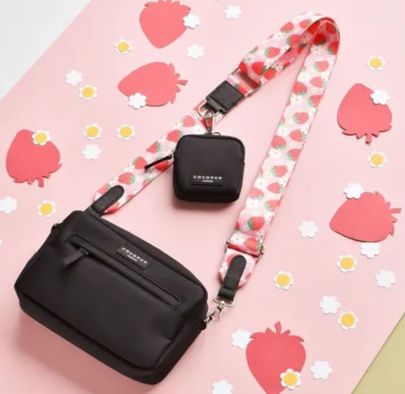 Cocopup Pupberry Fields Dog Walking Bag Bundle - Bag/Treat Pouch and Strap