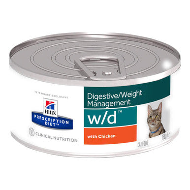 Hill s Prescription Diet w d Diabetes Care Wet Cat Food with Chicken 24x156g