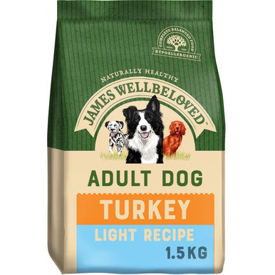 James Wellbeloved Light Adult Dry Dog Food Turkey Rice