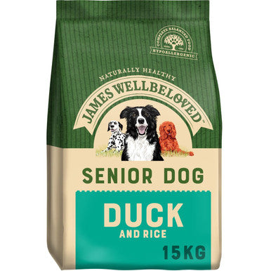 James Wellbeloved Senior Dry Dog Food Duck Rice