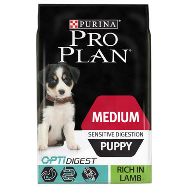 Purina Pro Plan OptiDigest Sensitive Digestion Medium Puppy Dry Dog Food Lamb