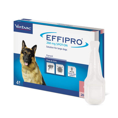 Effipro Spot On Flea Tick Treatment for Large Dogs (20 40kg)