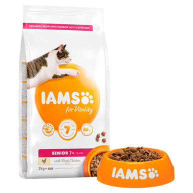 IAMS for Vitality Senior Cat Food with Chicken