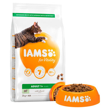 IAMS for Vitality Adult Cat Food with Lamb