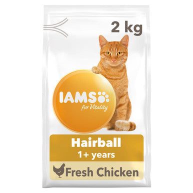 IAMS for Vitality Hairball Cat Food with Chicken Medic Animal