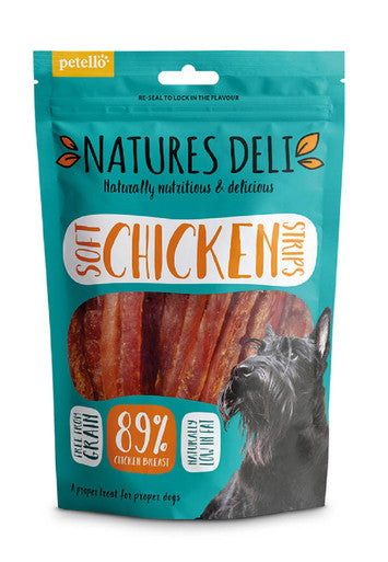 Natures Deli Strips Adult Dog Treats Soft Chicken