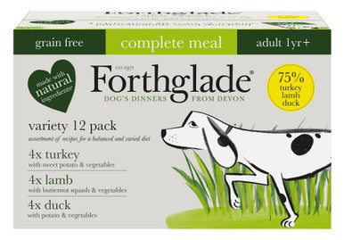 Forthglade Complete Grain Free Adult Wet Dog Food Variety Pack