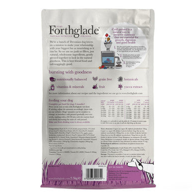 Forthglade Cold Pressed Grain Free Dry Dog Food Duck