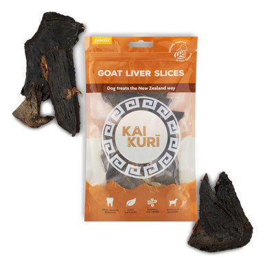 Kai Kuri Air Dried Slice Dog Treats Goat Liver