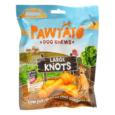 Benevo Pawtato Large Knots Vegan Dog Treats