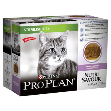 Purina Pro Plan Sterilised Senior 7+ Wet Cat Food Turkey