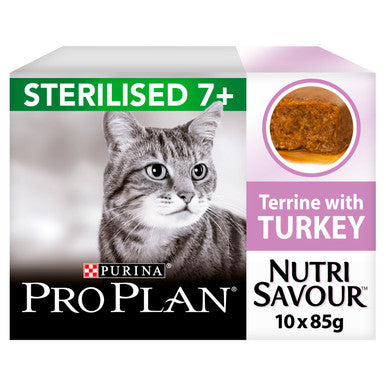 Purina Pro Plan Sterilised Senior 7+ Wet Cat Food Turkey