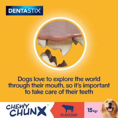 Pedigree Dentastix Chewy Chunx Maxi Adult Dog Treats Beef