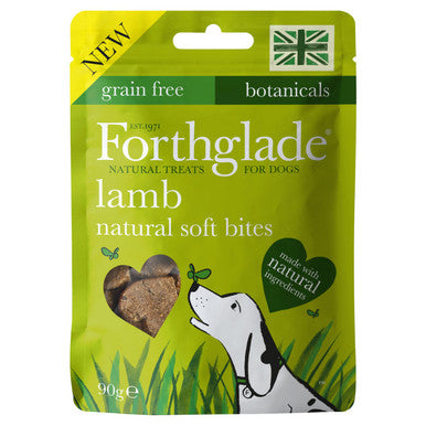 Forthglade Grain Free Natural Soft Bites Dog Treats Lamb