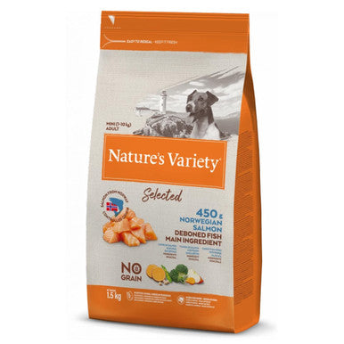 Natures Variety Selected Small Adult Dry Dog Food Norwegian Salmon