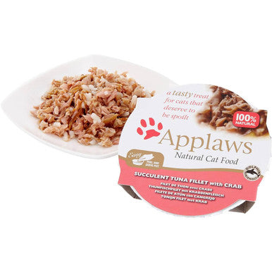 Applaws Natural Pots Tuna Fillet with Crab Wet Cat Food