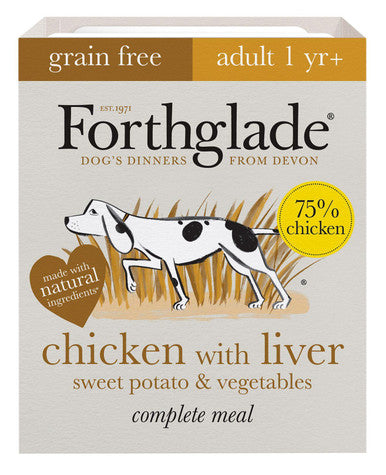 Forthglade Grain free Adult Chicken Liver Sweet Potato Veg Wet Dog Food