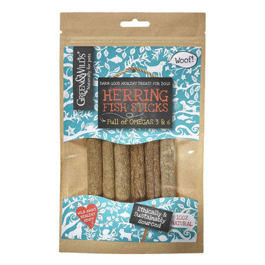 Green Wilds Herring Fish Sticks Dog Treat
